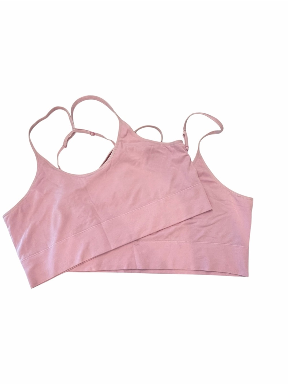Set Of 2 Women’s Seamless Sports Bra‎ Pullover 1X-2X Lavender Sample Brandless